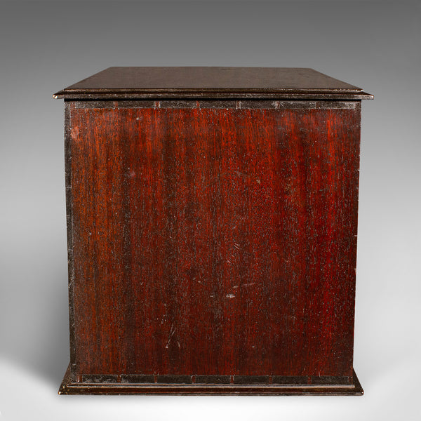 Antique Watchmaker's Cabinet, English, Tabletop Work Chest, Victorian, C.1860