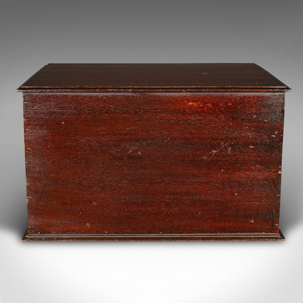 Antique Watchmaker's Cabinet, English, Tabletop Work Chest, Victorian, C.1860