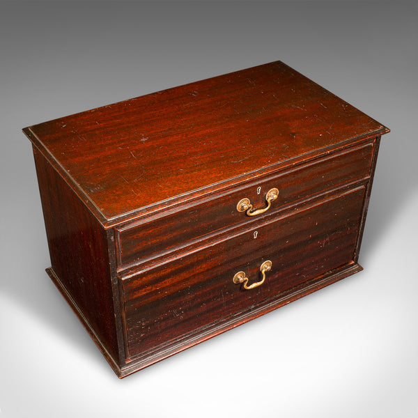 Antique Watchmaker's Cabinet, English, Tabletop Work Chest, Victorian, C.1860