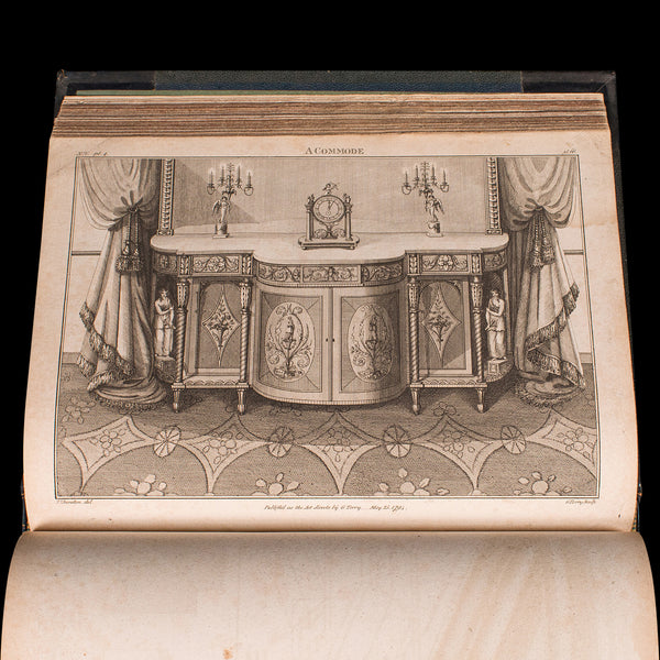 Antique Cabinet Maker's Drawing Book, Thomas Sheraton, English, Georgian, C.1812