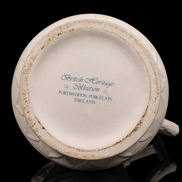 Vintage Pouring Jug, English, Parian Ware Ceramic, Serving Creamer, Decorative