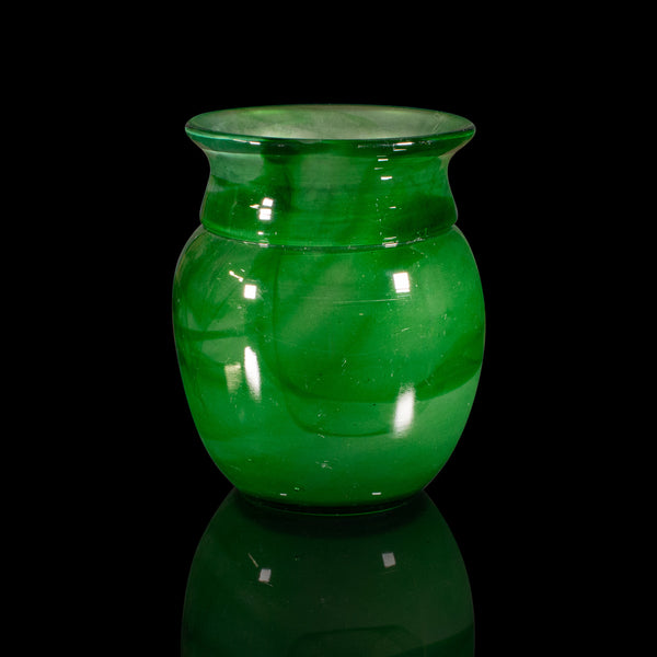 Vintage Display Vase, English, Cloud Glass, Baluster Flower Pot, Art Deco, 1930