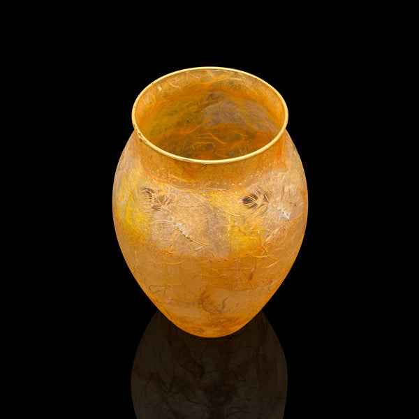 Contemporary Decorative Flower Vase, English, Art Glass, Baluster Urn, Display