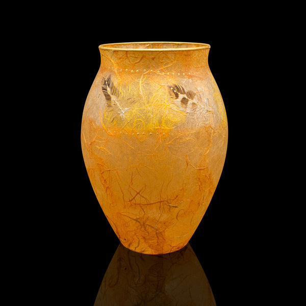 Contemporary Decorative Flower Vase, English, Art Glass, Baluster Urn, Display