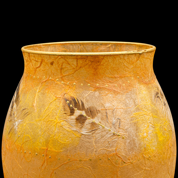Contemporary Decorative Flower Vase, English, Art Glass, Baluster Urn, Display