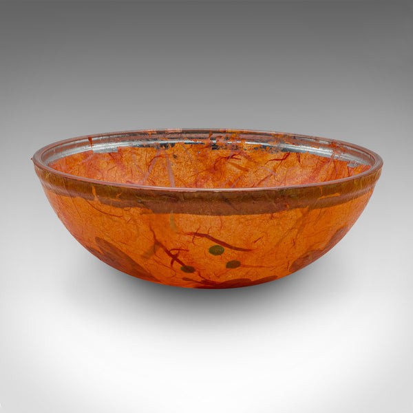 Small Contemporary Pot Pourri Dish, English, Art Glass, Decorative Fruit Bowl