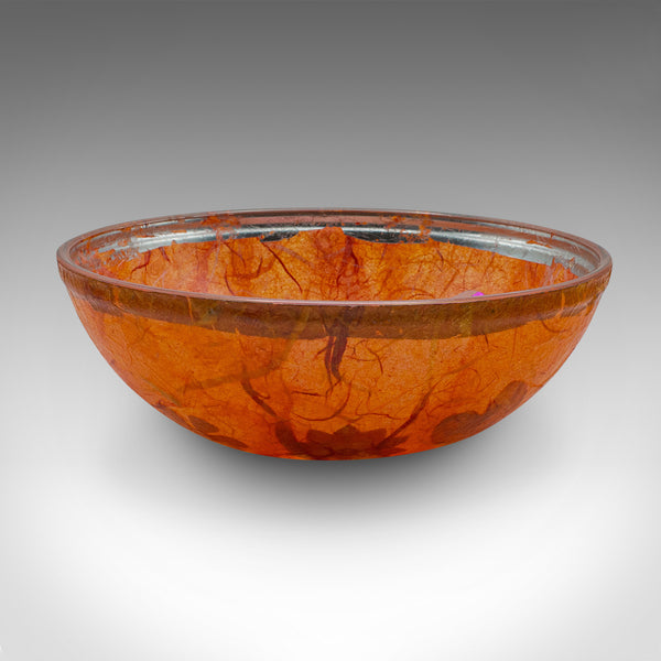 Small Contemporary Pot Pourri Dish, English, Art Glass, Decorative Fruit Bowl
