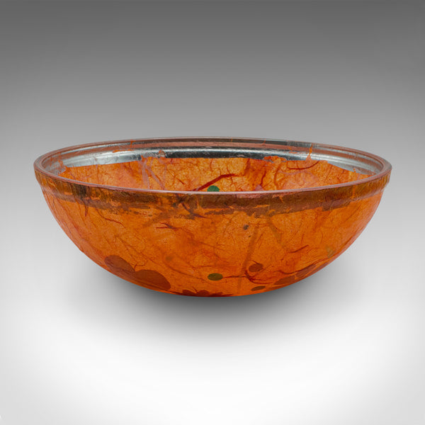 Small Contemporary Pot Pourri Dish, English, Art Glass, Decorative Fruit Bowl