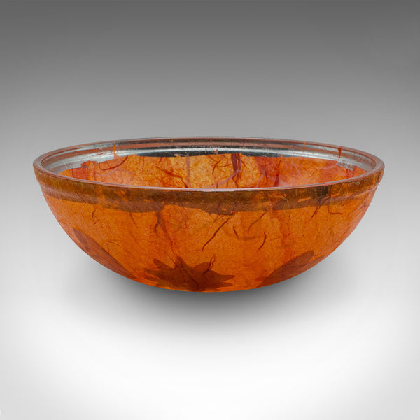 Small Contemporary Pot Pourri Dish, English, Art Glass, Decorative Fruit Bowl
