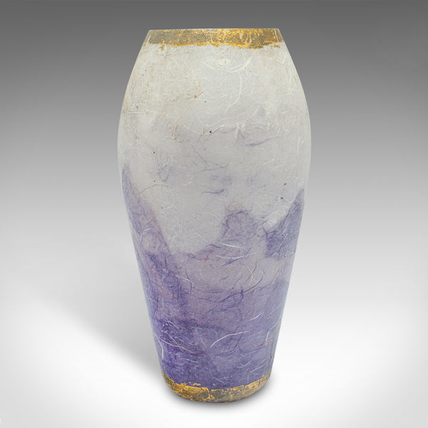 Contemporary Decorative Flower Vase, English, Art Glass, Posy Sleeve, Applique