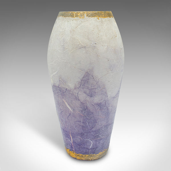Contemporary Decorative Flower Vase, English, Art Glass, Posy Sleeve, Applique