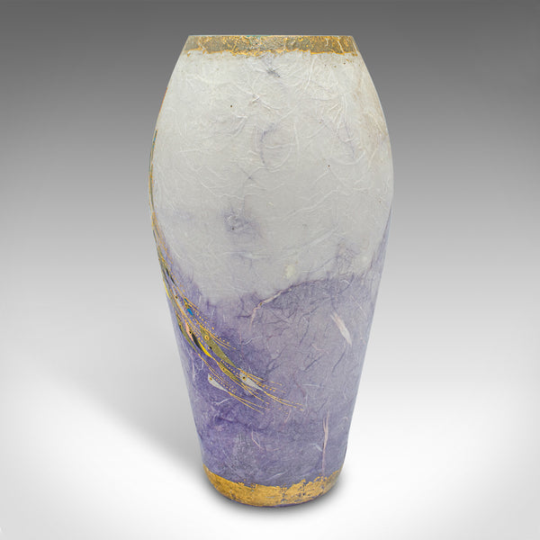 Contemporary Decorative Flower Vase, English, Art Glass, Posy Sleeve, Applique