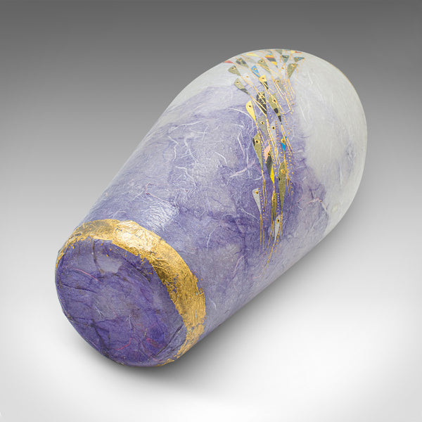 Contemporary Decorative Flower Vase, English, Art Glass, Posy Sleeve, Applique