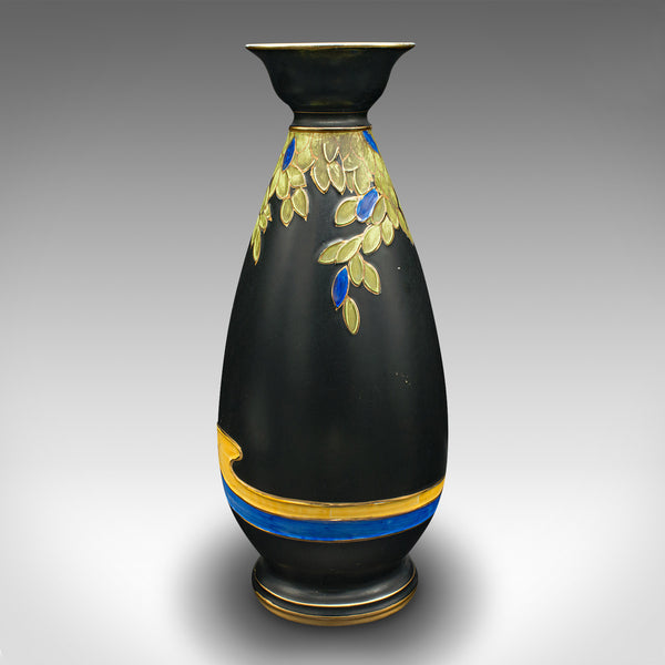 Pair Of Vintage Display Vases, English, Satin Finish, Kingfisher, Art Deco, 1930