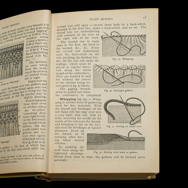 Antique Needlework Encyclopaedia, English, Embroidery, Pattern Guide, Circa 1900