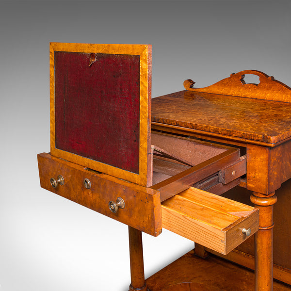 Antique Ship's Purser's Desk, English, Writing Table, Beidermeier, Victorian