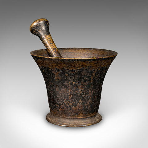 Antique Chemist's Mortar & Pestle, English, Bronze, Apothecary, Georgian, C.1720