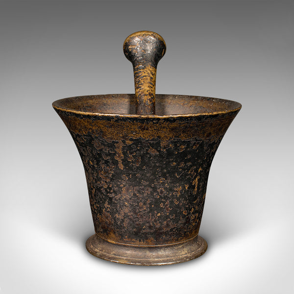 Antique Chemist's Mortar & Pestle, English, Bronze, Apothecary, Georgian, C.1720