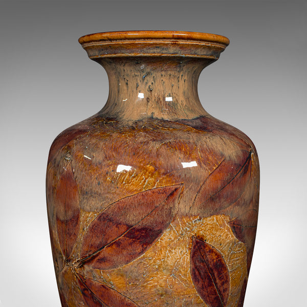 Antique Pair Of Decorative Vases, English, Ceramic Flower Urn, Edwardian, C.1910