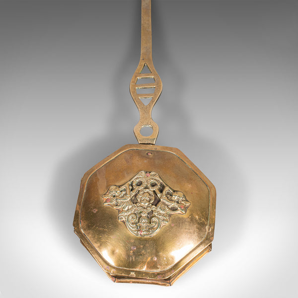 Antique Chestnut Warmer, English, Brass, Hanging Roaster, Georgian, Circa 1800