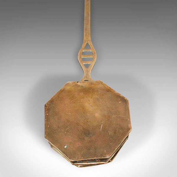 Antique Chestnut Warmer, English, Brass, Hanging Roaster, Georgian, Circa 1800