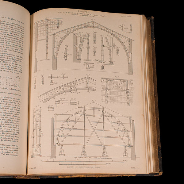 Antique Book, Carpenter and Joiner's Assistant, Architecture, Design, Victorian