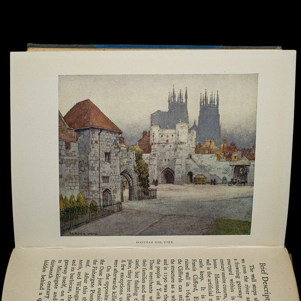 Vintage Illustrated Book, Yorkshire By George Home, English, County Travel Guide