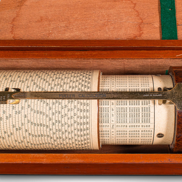Vintage Fuller's Calculator, English, Bakelite, Brass, Mathematical Instrument