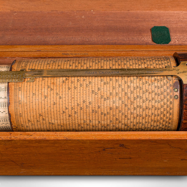 Vintage Fuller's Calculator, English, Walnut Case, Scientific Instrument, C.1950