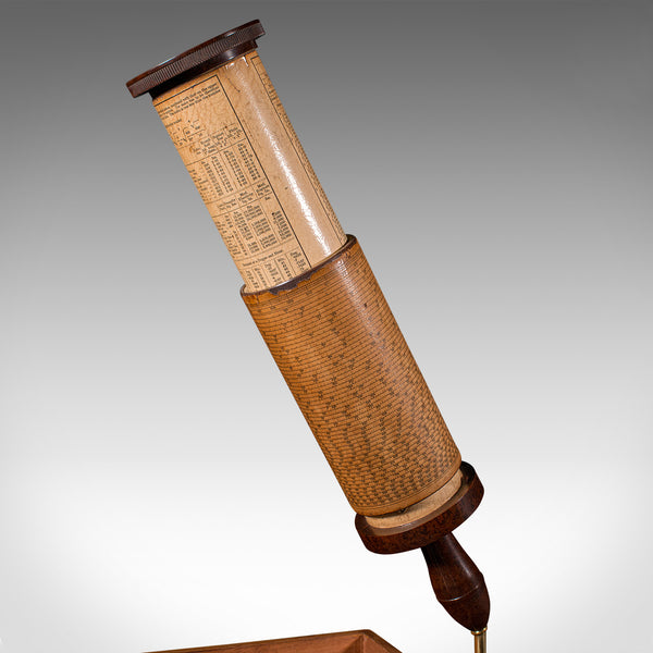 Vintage Fuller's Calculator, English, Walnut Case, Scientific Instrument, C.1950