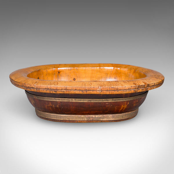 Antique Boulangerie Display Basket, French Cedar, Shop Produce Stand, Victorian