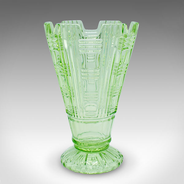Tall Vintage Sharing Sundae Cup, English, Art Glass, Dessert Server, Circa 1930