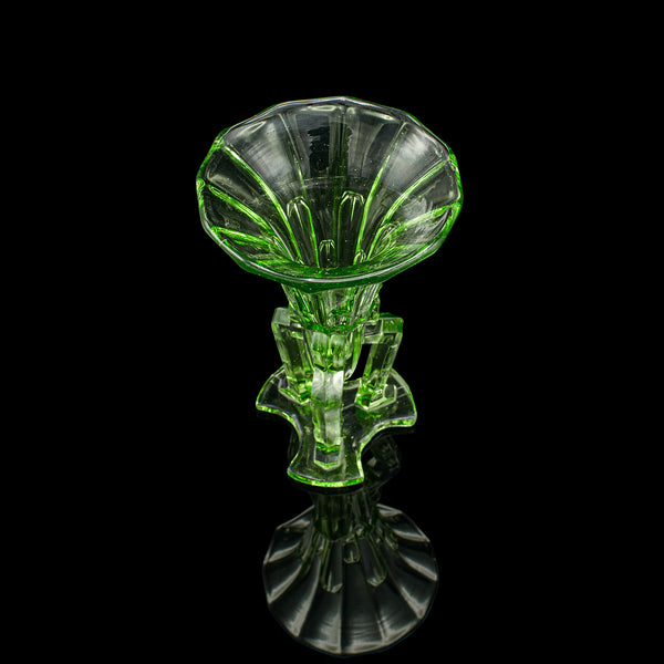 Small Vintage Rocket Vase, English Art Glass, Posy, Flower, Art Deco, Circa 1930