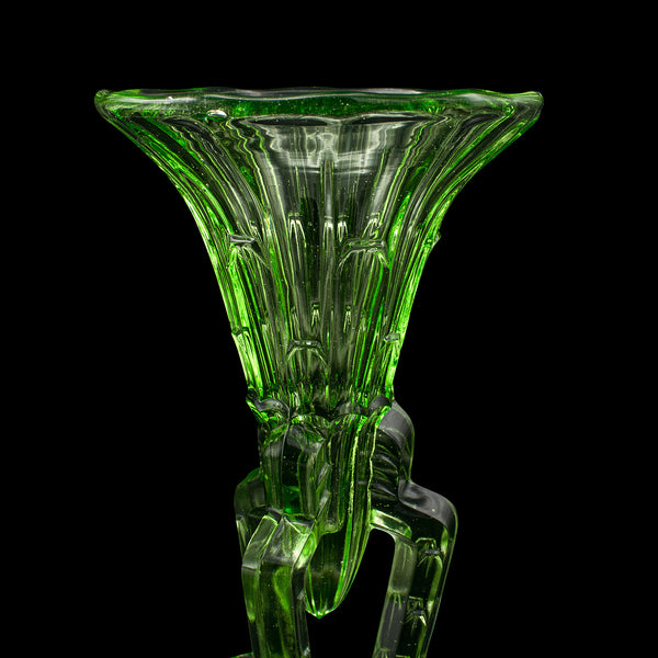 Small Vintage Rocket Vase, English Art Glass, Posy, Flower, Art Deco, Circa 1930