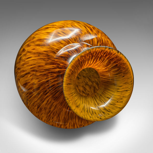 Large Vintage Murano Tiger Vase, Italian, Art Glass, Table, Floorstanding, 1960