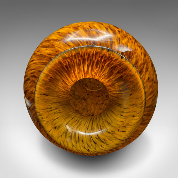 Large Vintage Murano Tiger Vase, Italian, Art Glass, Table, Floorstanding, 1960