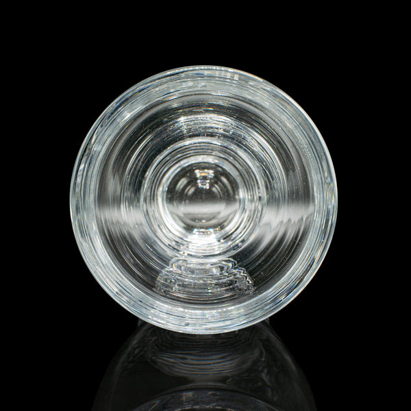Vintage Flower Vase, Italian, Glass, Bouquet Sleeve, Decorative Planter, C.1970
