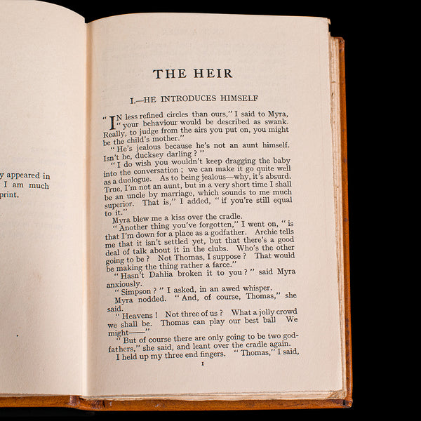 Vintage Book, Once A Week, AA Milne, English, Morocco Bound, Short Stories, 1926