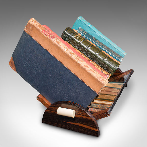 Small Vintage Mirrored Book Trough, English, Novel Rest, Art Deco, Circa 1940