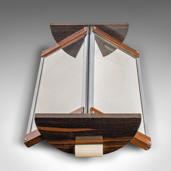 Small Vintage Mirrored Book Trough, English, Novel Rest, Art Deco, Circa 1940