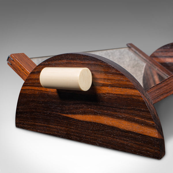 Small Vintage Mirrored Book Trough, English, Novel Rest, Art Deco, Circa 1940