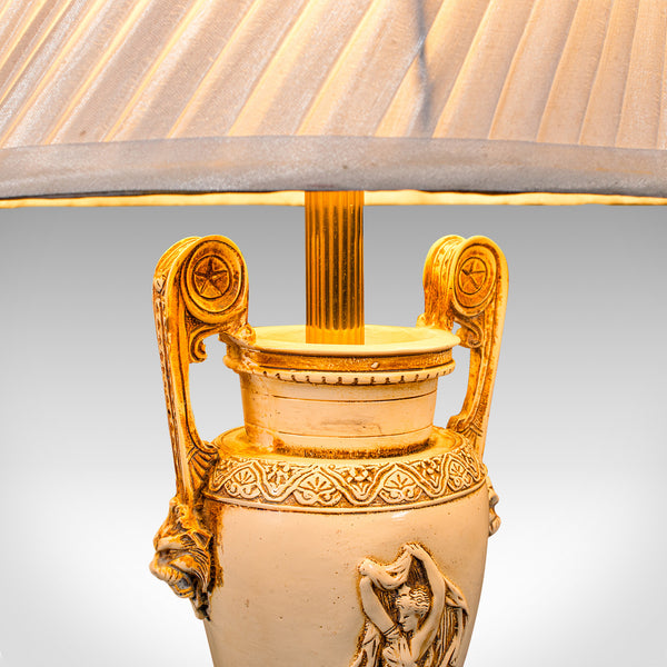 Vintage Romanesque Table Lamp, Continental, Side Light, Classical Taste, C.1970