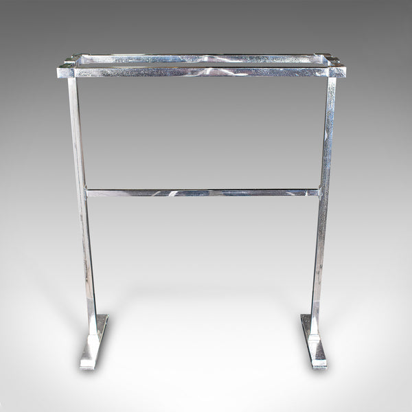 Vintage Towel Rail, French, Chromed Brass, Valet, Drying Stand, Art Deco, C.1930