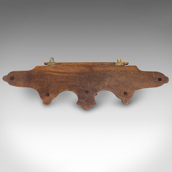 Antique Carved Eagle Coat Rack, Scottish, Oak, Hall Peg Mount, Victorian, C.1900