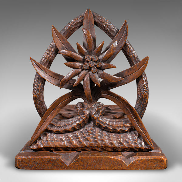 Vintage Extending Book Slide, Anglo Indian, Teak, Decorative Novel Stand, C.1930