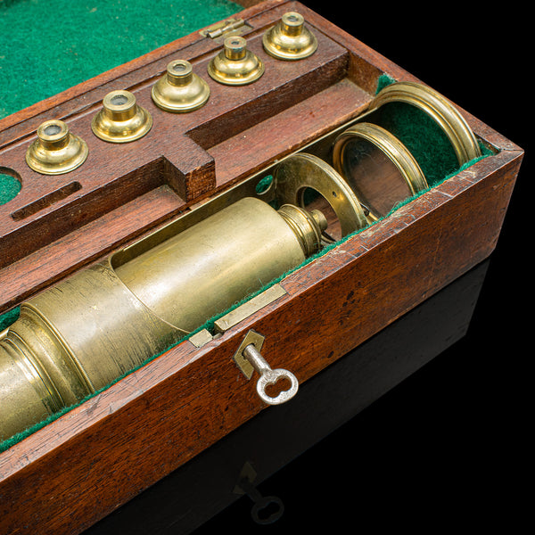 Antique Student's Field Microscope, English, Scientific Interest, Edwardian