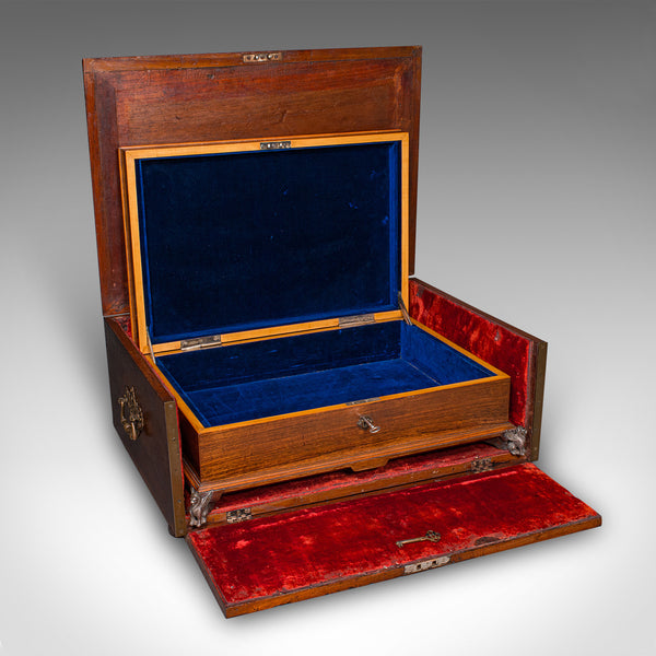 Antique Presentation Insignia Box, Italian, Campaign Chest, Victorian, C.1900