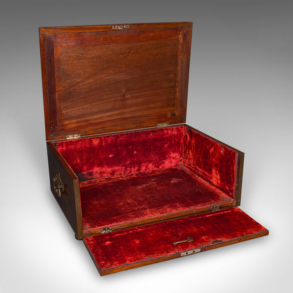 Antique Presentation Insignia Box, Italian, Campaign Chest, Victorian, C.1900