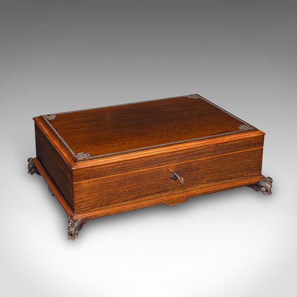 Antique Presentation Insignia Box, Italian, Campaign Chest, Victorian, C.1900