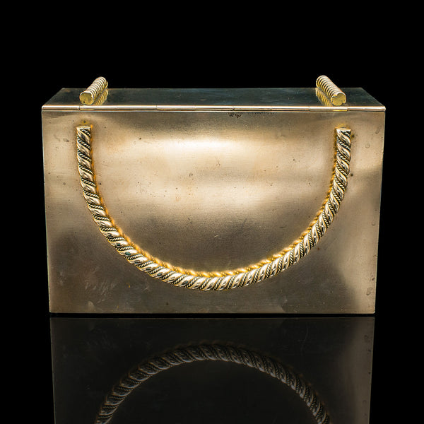 Antique Strong Box, English, Brass, Bronze, Secret Letter, Ladies Safe, Regency